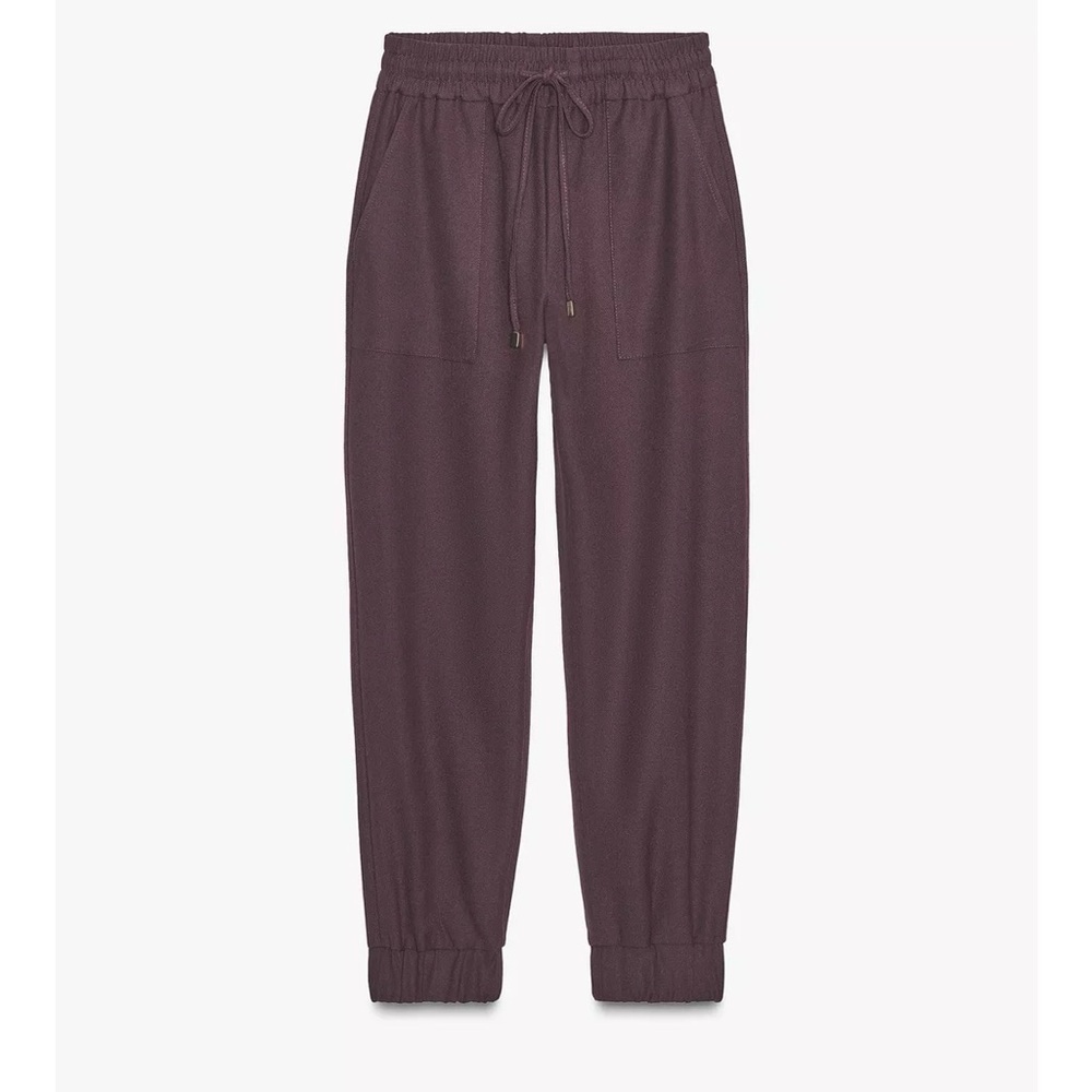 Zara High Waisted Cuffed Joggers Size Medium